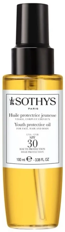 Масло защитное Sothys Youth Protective Oil SPF 30, для лица, тела и волос, 100 мл