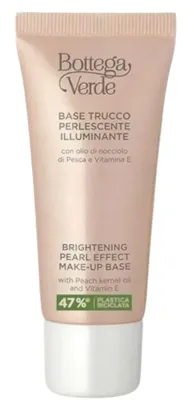 База под макияж Bottega Verde Brightening Pearl Effect Make-Up Base With Peach Kernel Oil And Vitamin E с перламутровым эффектом, с маслом персиковой косточки, 30 мл
