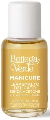 Жидкость для снятия лака Bottega Verde Acetone-Free Nail Enamel Remover с экстрактом мёда, для искусственных ногтей, 50 мл