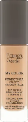 Тональный флюид Bottega Verde My Color Second Skin Effect сияющий матирующий, 30 мл