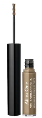Гель для бровей Bottega Verde All In One Eyebrow Gel With Distilled Mallow Water оттеночный, с точной щёточкой, 5 мл