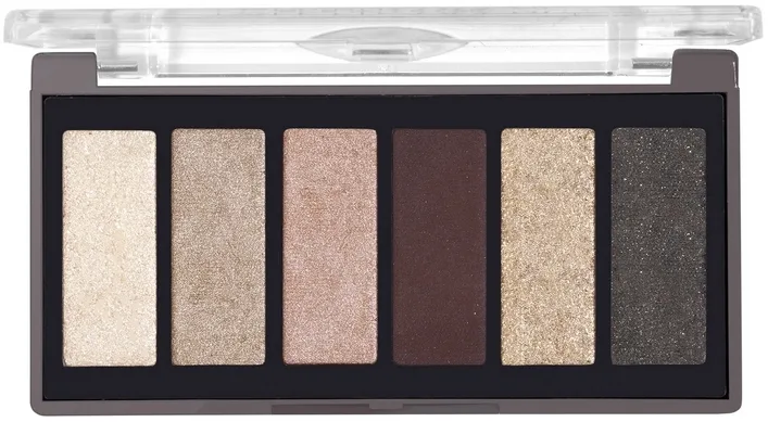 Палетка теней для век Bottega Verde Eye Palette With Rose Extract 6 оттенков, оттенок Nude Gold