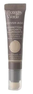 Корректор для лица Bottega Verde Cover-Age Smoothing And Brightening жидкий, с мягким аппликатором, 6 мл
