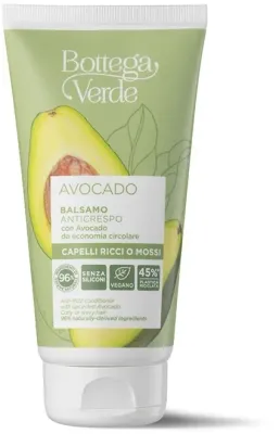 Разглаживающий кондиционер для вьющихся волос с авокадо Bottega Verde Avocado Anti-Frizz Conditioner 150 мл