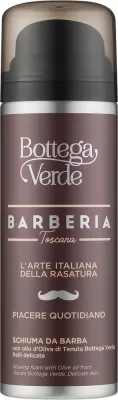 Пена для бритья Bottega Verde Barberia Toscana с оливковым маслом, кремовая, 200 мл