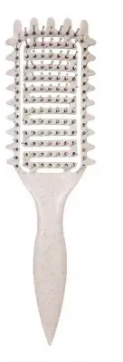 Щётка для кудрявых волос Lewer Curls Define Brush с гибкой щетиной, для влажных и сухих волос, бежевая, 1 шт