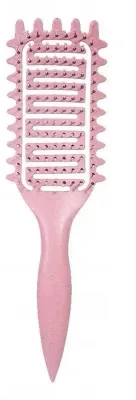 Щётка для кудрявых волос Lewer Curls Define Brush для формирования локонов, для влажных и сухих волос, розовая, 1 шт