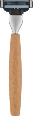 Станок для бритья Bottega Verde Barberia Toscana, винтажный дизайн, деревянная рукоятка, 1 шт