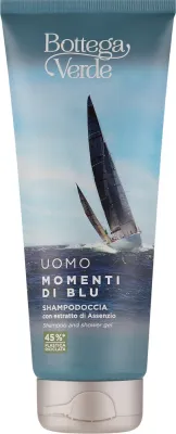 Шампунь и гель для душа 2 в 1 Bottega Verde Momenti di Blu с экстрактом полыни, 200 мл