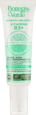 Крем для лица Bottega Verde Beauty Extracts Vitamin B3+ для жирной кожи 50 мл