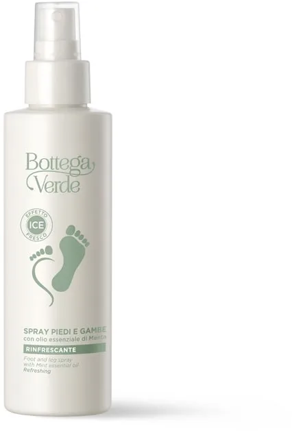 Спрей для стоп и ног Bottega Verde Foot And Leg Spray освежающий, с маслом мяты перечной, 125 мл