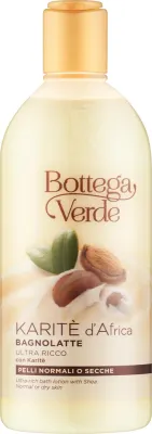 Ультранасыщенный лосьон для ванны Bottega Verde Karite d'Africa с маслом ши, 400 мл