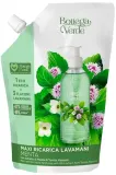 Мыло жидкое для рук Bottega Verde Menta с мятой, сменный блок, 750 мл — фото 1