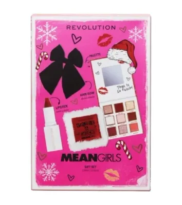 Набор Makeup Revolution Mean Girls Gift палетка теней 7.2 г помада 3.2 г и бант для волос