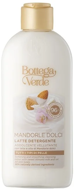Лосьон-молочко для лица Bottega Verde Mandorle Dolci очищающий с миндалем 200 мл