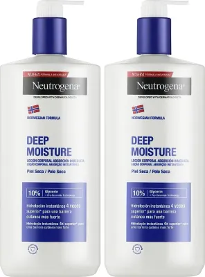 Набор лосьонов для тела Neutrogena Deep Moisturising для сухой кожи 2 шт по 750 мл
