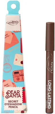 Тени для век PuroBio Cosmetics Secret Eyeshadow Pencil в карандаше, стойкие, серый металлик, 3 г