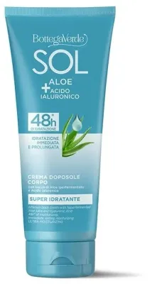 Крем для тела Bottega Verde Sol после загара с алоэ и гиалуроновой кислотой 200 мл