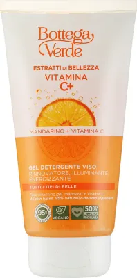 Очищающий гель для умывания с мандарином и витамином C Bottega Verde Beauty Extracts Vitamina C+, 150 мл