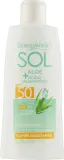 Солнцезащитный лосьон для всей семьи Bottega Verde Sol Aloe + Hyaluronic Acid SPF50 с гиалуроновой кислотой, 200 мл — фото 1