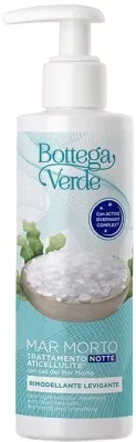 Bottega Verde Mar Morto крем-гель для тела ночной антицеллюлитный 200 мл, с центеллой, водорослями и солью Мёртвого моря