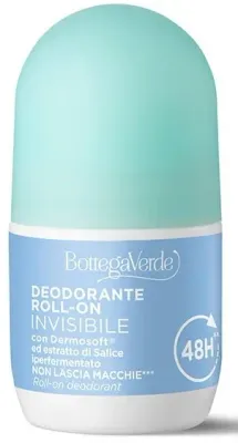 Дезодорант шариковый Bottega Verde 48H Roll-On Deodorant с гиперферментированным экстрактом ивы, защита 48 часов, 50 мл