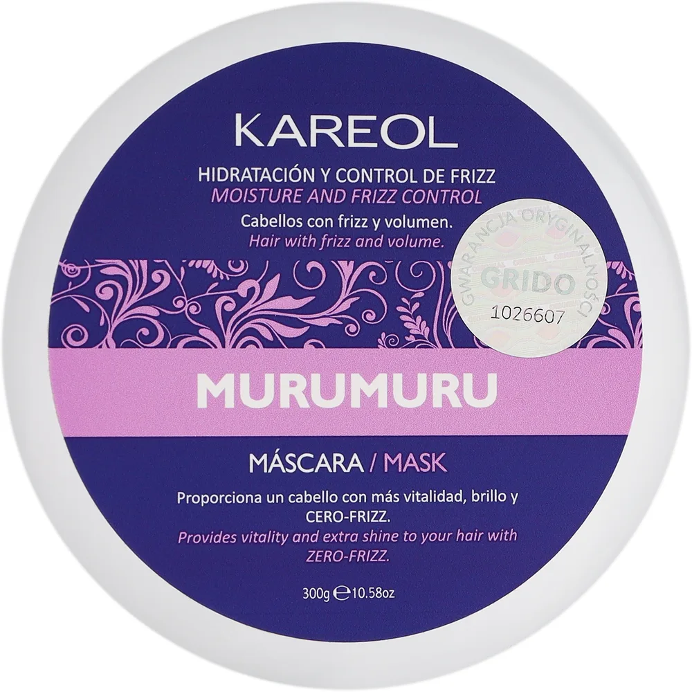 Маска для волос Kareol Murumuru Moisture And Frizz Control Mask увлажняющая, для контроля объёма, 300 г