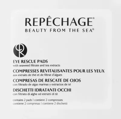 Патчи для глаз Repechage Beauty From The Sea Eye Rescue Pads с фильтратом водорослей и экстрактами чая, 14 шт