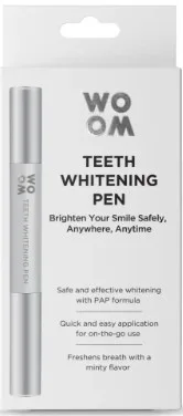 Карандаш для отбеливания зубов Woom Teeth Whitening Pen с отбеливающим гелем, 2 мл