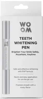 Карандаш для отбеливания зубов Woom Teeth Whitening Pen с отбеливающим гелем, 2 мл