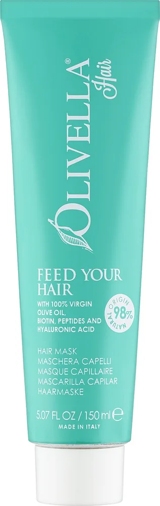 Маска для волос Olivella Feed Your Hair Mask с биотином и оливковым маслом, питательная, 150 мл