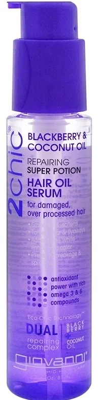 Сыворотка для волос с ежевикой и кокосовым молоком Giovanni 2 Chic Repairing Blackberry Coconut Milk, 81 мл