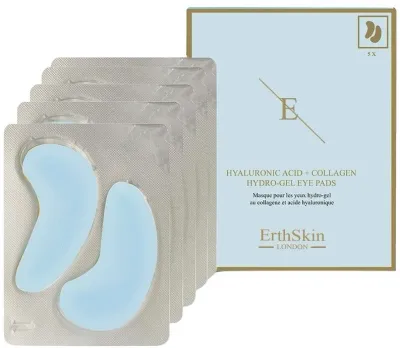Патчи для глаз ErthSkin London Hyaluronic Acid And Collagen Hydro-Gel Eye Pads гидрогелевые, с гиалуроновой кислотой и коллагеном, 5 пар