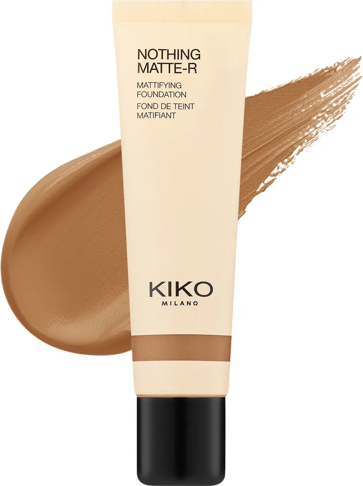 Тональный флюид Kiko Milano Nothing Matte-R Mattifying матирующий стойкий, 27 мл, оттенок 4.5 - Gold