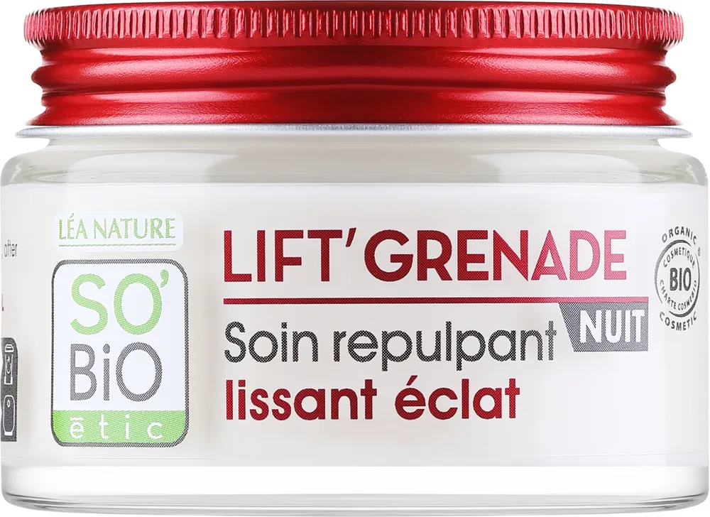 Крем для лица So'Bio Etic Lift'Grenade ночной с экстрактом граната 50 мл