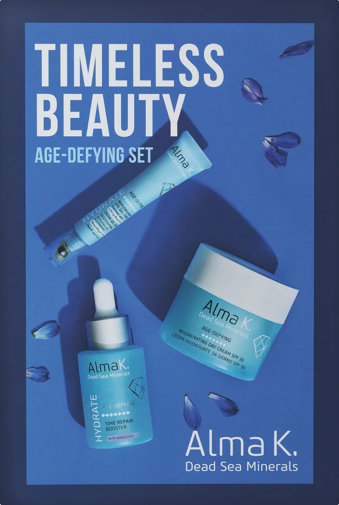 Набор для ухода за лицом Alma K. Timeless Beauty Age-defying Set: бустер, гель-крем для глаз, дневной крем SPF 30