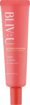 Крем для области вокруг глаз Bliv:U Collagen Bouncing Firming с экстрактом коллагена пантенолом и ниацинамидом для зрелой кожи 30 мл