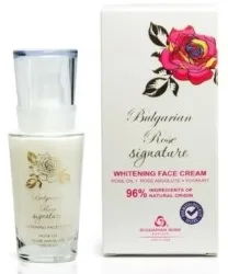 Bulgarian Rose Signature крем для лица отбеливающий ночной с розовым маслом и йогуртом, против пигментации 30 мл