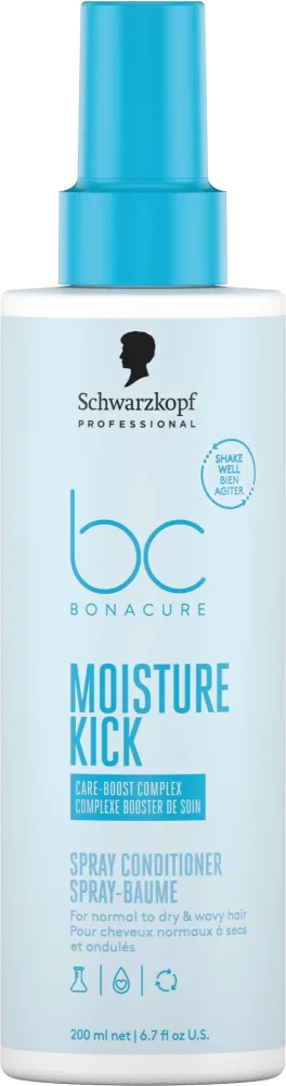 Кондиционер-спрей для волос Schwarzkopf Professional BC Moisture Kick Spray Conditioner Care-Boost Complex увлажняющий, для сухих и нормальных волос, 200 мл / 400 мл