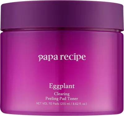 Papa Recipe Eggplant Clearing отшелушивающие пэды для лица и тела с экстрактом баклажана 255 мл