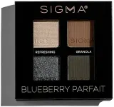 Палетка теней для век Sigma Beauty Blueberry Parfait Eyeshadow Quad 4 оттенка — фото 3