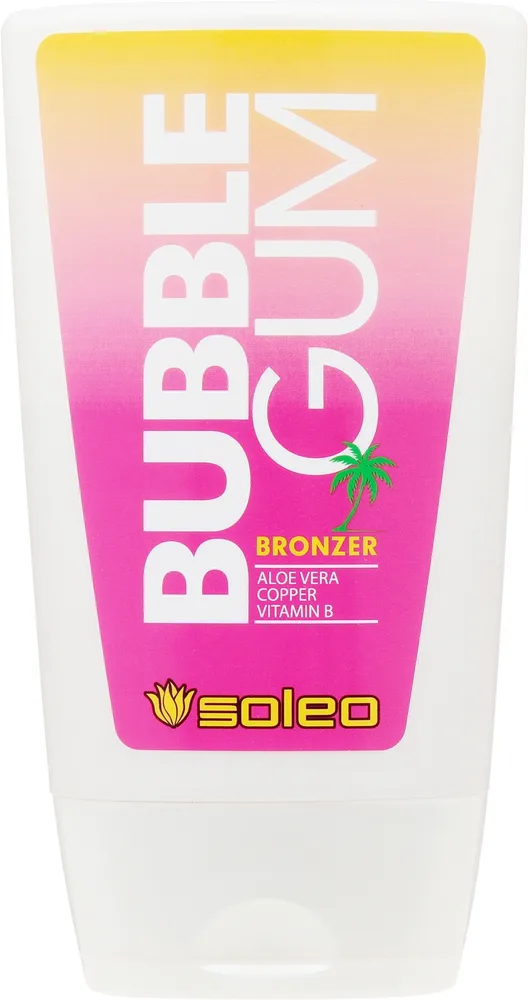 Бронзатор для солярия Soleo Hello Bubble Gum Bronzer DHA алоэ рибофлавин 150 мл