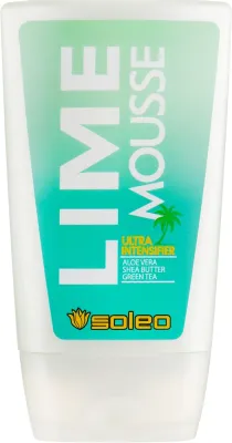 Крем-активатор загара в солярии Soleo Basic Lime Mousse с маслом монои, зелёным чаем и медными пептидами, 150 мл
