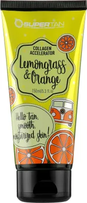 Крем-ускоритель загара для солярия Supertan Lemongrass and Orange, с ароматом лемонграсса и апельсина, 150 мл