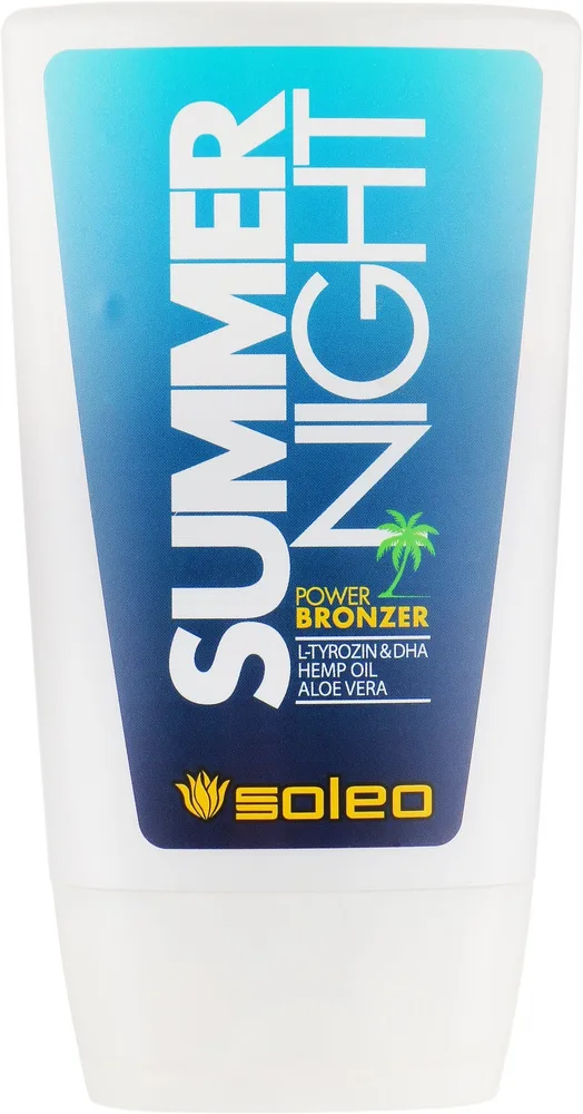 Бронзатор для солярия Soleo Summer Night Power Bronzer DHA алоэ конопля 150 мл