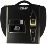 Набор Lierac Premium крем для лица 50 мл сыворотка 13 мл крем для области вокруг глаз 5 мл и косметичка для зрелой кожи — фото 1