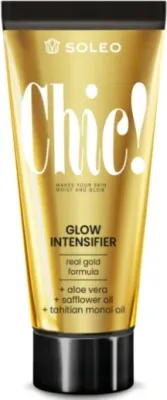 Ускоритель загара для солярия Soleo Glow Intensifier сафлор золотые частицы 150 мл