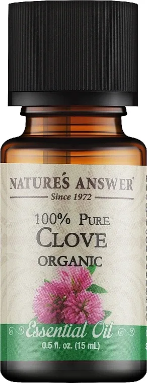 Nature`s Answer Nature's Answer Pure Clove Essential Oil - Эфирное масло Natures Answer Гвоздика 15 мл органическое чистое пряное