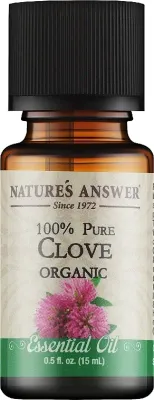 Nature`s Answer Nature's Answer Pure Clove Essential Oil - Эфирное масло Natures Answer Гвоздика 15 мл органическое чистое пряное