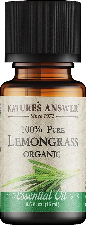 Nature`s Answer Nature's Answer Lemongrass Essential Oil - Эфирное масло Natures Answer Лемонграсс 15 мл органическое для жирной кожи